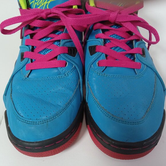 Nike Air Flight 89 London 2012 Dynamic Blue VOLT FRBRRY Size 7.5 306252-400 - Picture 3 of 16